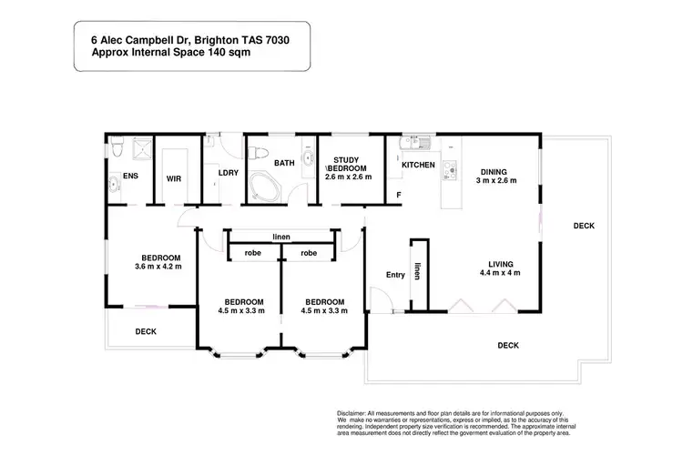 Floorplan of Homely house listing, 6 Alec Campbell Drive, Brighton TAS 7030