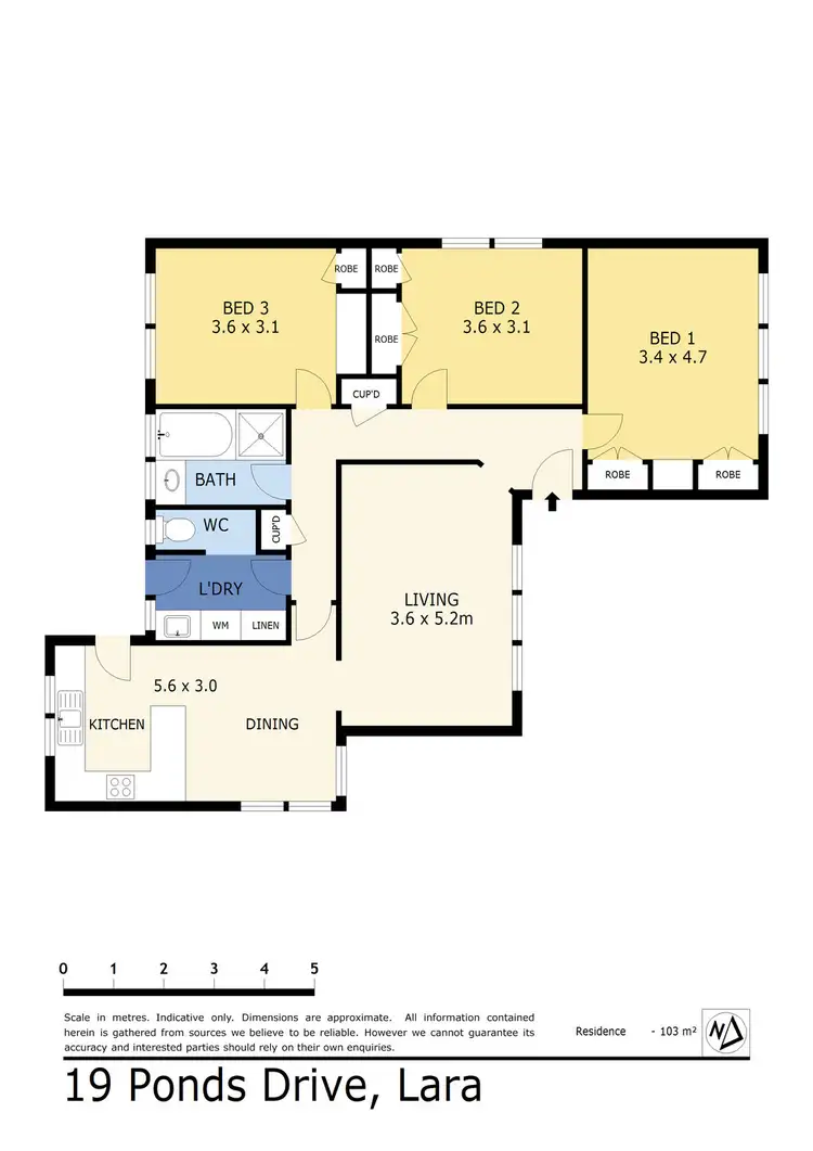 Floorplan of Homely house listing, 19 Ponds Drive, Lara VIC 3212