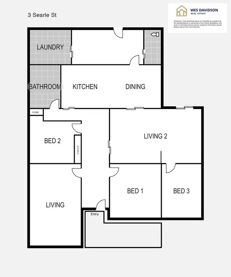 Floorplan of Homely house listing, 3 Searle Street, Horsham VIC 3400