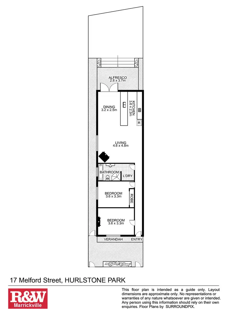 Floorplan of Homely house listing, 17 Melford Street, Hurlstone Park NSW 2193