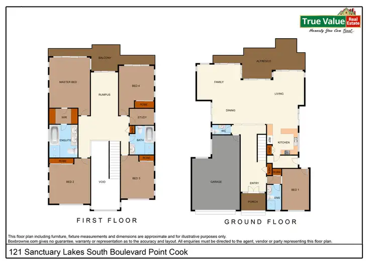 Floorplan of Homely house listing, 121 Sanctuary Lakes South Boulevard, Sanctuary Lakes VIC 3030