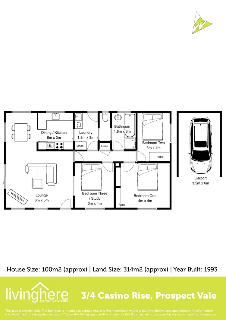 Floorplan of Homely house listing, 3/4 Casino Rise, Prospect Vale TAS 7250