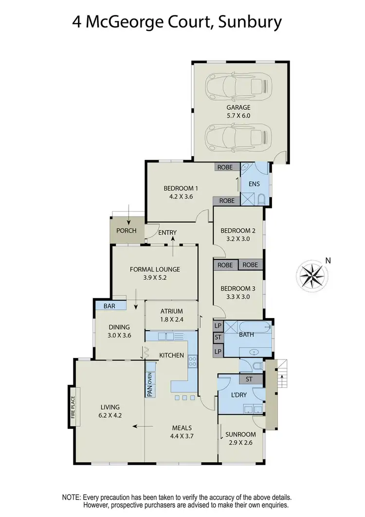 Floorplan of Homely house listing, 4 McGeorge Court, Sunbury VIC 3429