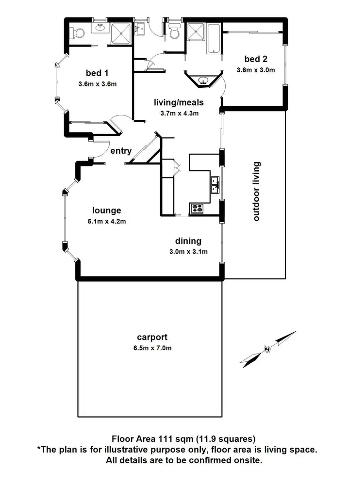 Floorplan of Homely house listing, 10 Nugent Street, Monbulk VIC 3793