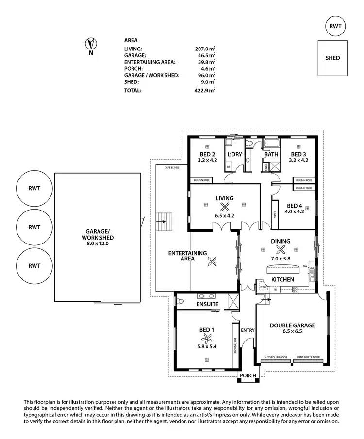 Floorplan of Homely house listing, 7 Gordon Crescent, Strathalbyn SA 5255