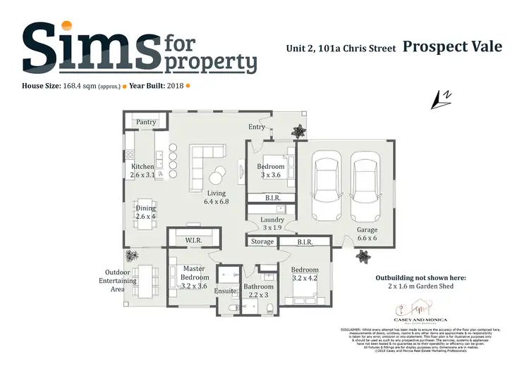 Floorplan of Homely townhouse listing, Unit 2/101a Chris Street, Prospect Vale TAS 7250