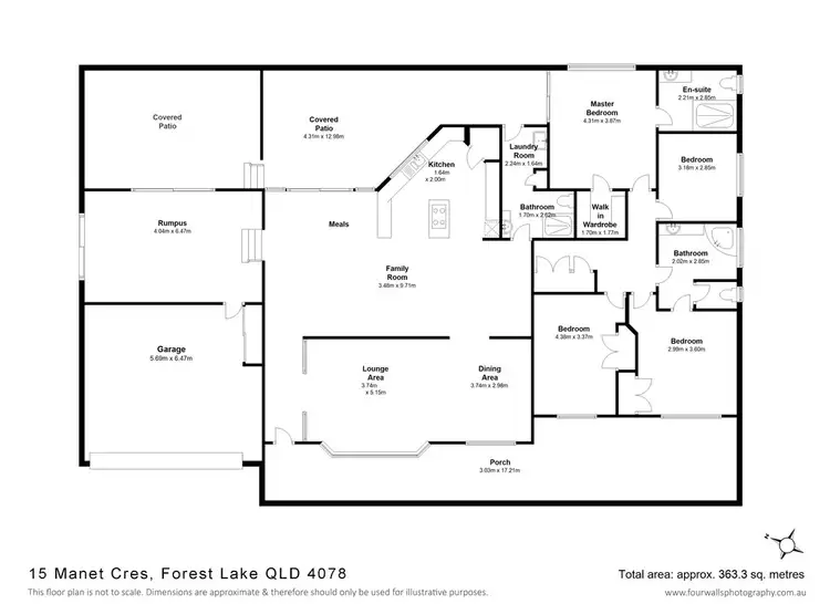 Floorplan of Homely house listing, 15 Manet Crescent, Forest Lake QLD 4078