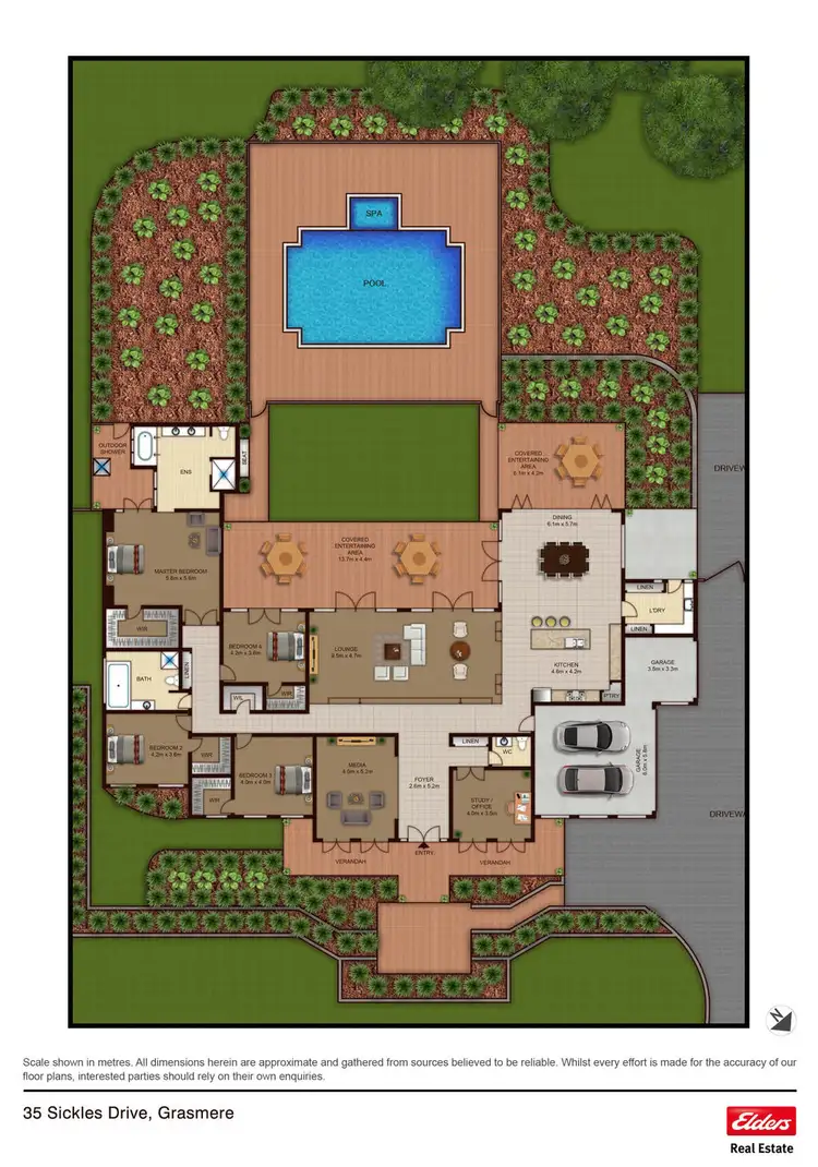 Floorplan of Homely house listing, 35 SICKLES DRIVE, Grasmere NSW 2570