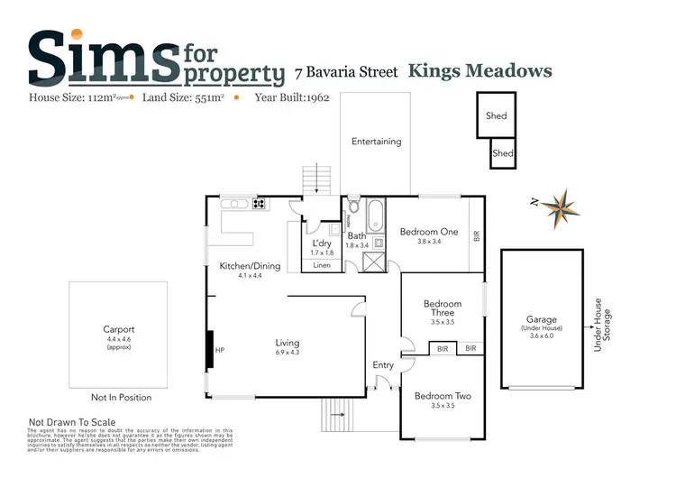 Floorplan of Homely house listing, 7 Bavaria Street, Kings Meadows TAS 7249