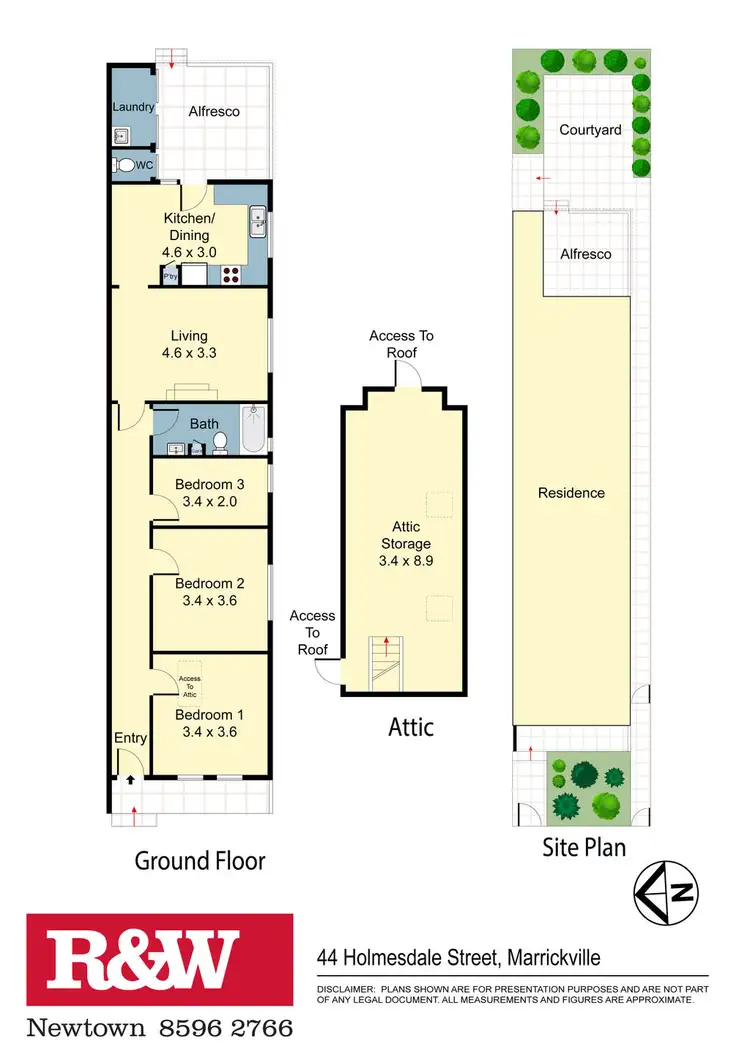 Floorplan of Homely house listing, 44 Holmesdale Street, Marrickville NSW 2204
