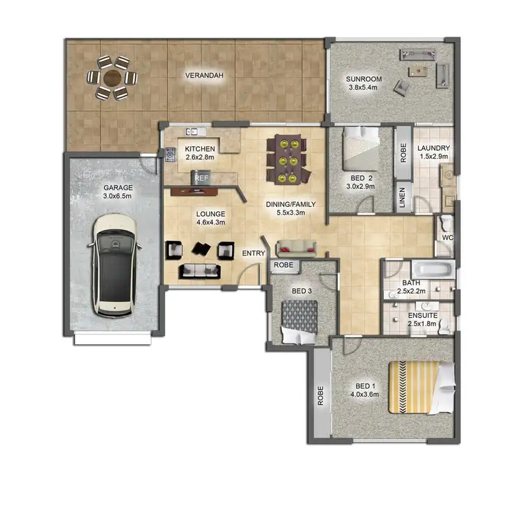 Floorplan of Homely house listing, 26 Macquarie Drive, Mudgee NSW 2850
