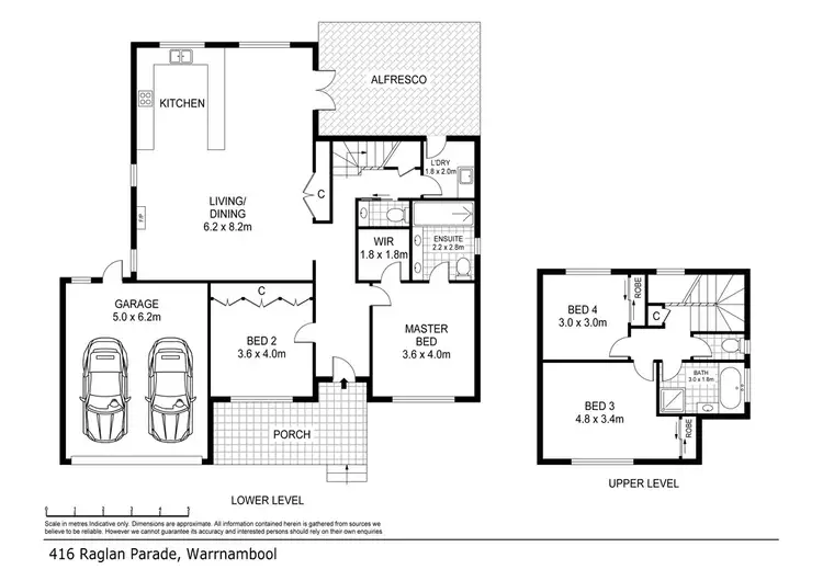 Floorplan of Homely house listing, 416 RAGLAN PARADE, Warrnambool VIC 3280