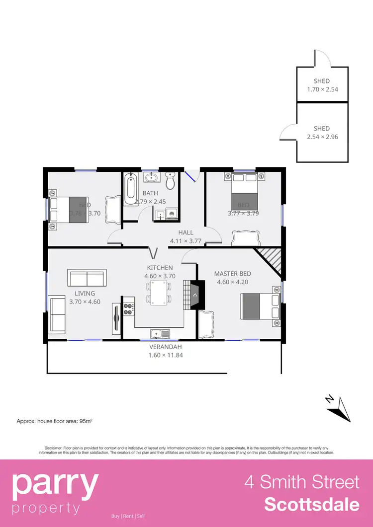 Floorplan of Homely house listing, 4 Smith Street, Scottsdale TAS 7260