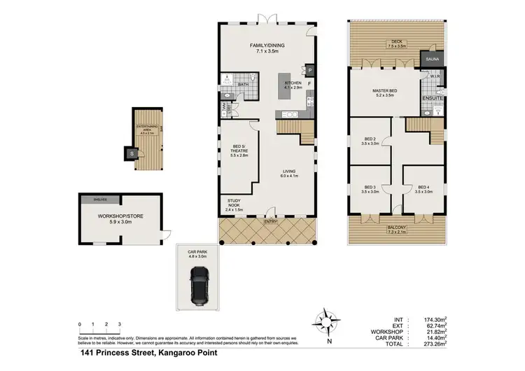 Floorplan of Homely house listing, 141 Princess Street, Kangaroo Point QLD 4169