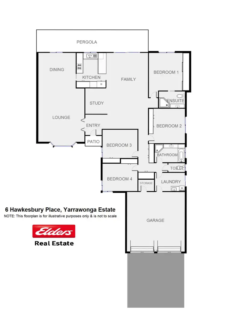 Floorplan of Homely house listing, 6 Hawkesbury Place, Dubbo NSW 2830