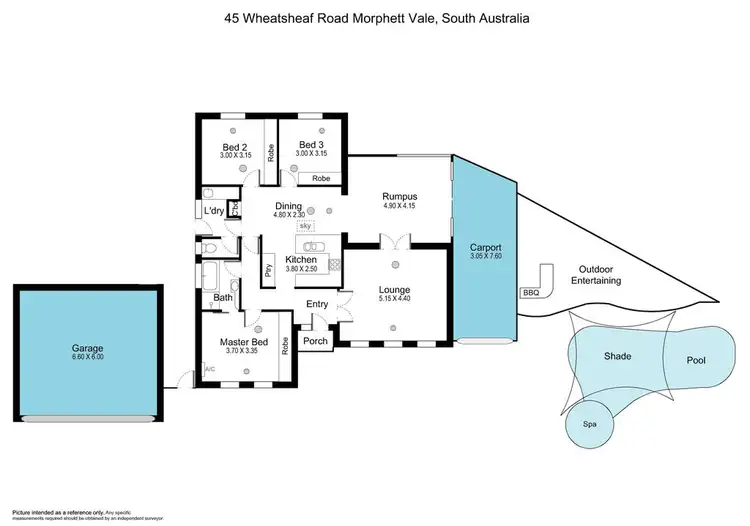 Floorplan of Homely house listing, 45 Wheatsheaf Road, Morphett Vale SA 5162