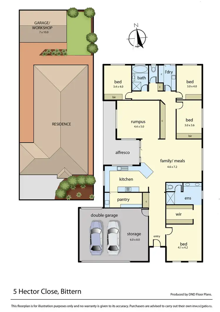 Floorplan of Homely house listing, 5 Hector Close, Bittern VIC 3918