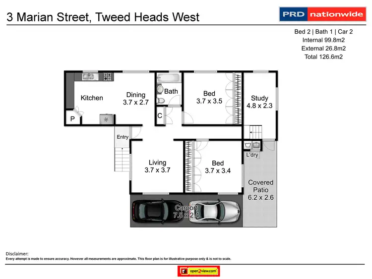 Floorplan of Homely house listing, 3 Marian Street, Tweed Heads West NSW 2485