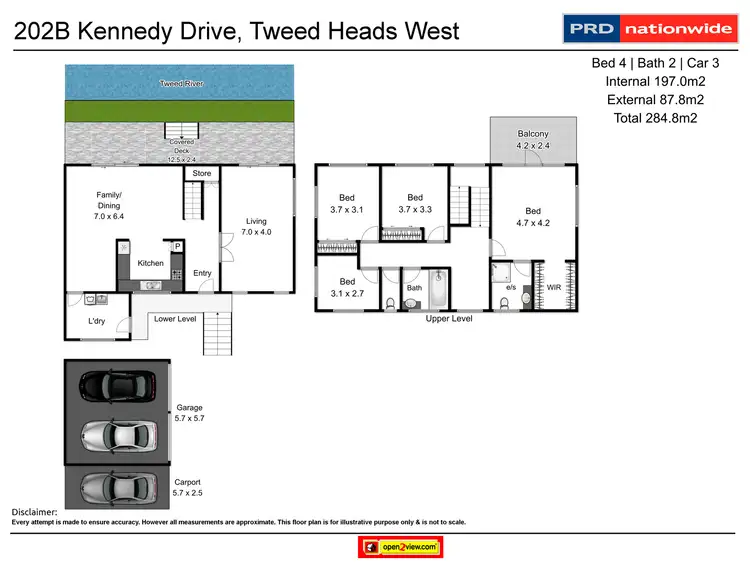 Floorplan of Homely house listing, 202B Kennedy Drive, Tweed Heads West NSW 2485