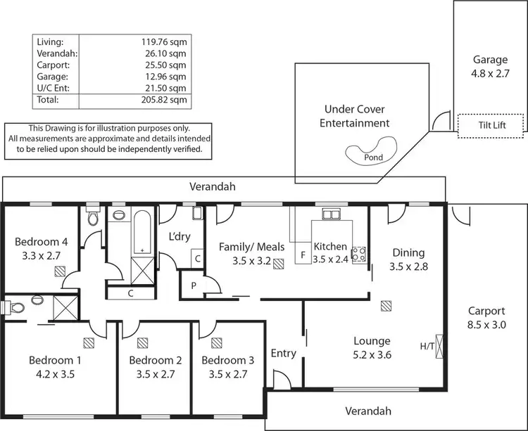 Floorplan of Homely house listing, 22 Cortlyne Road, Rostrevor SA 5073