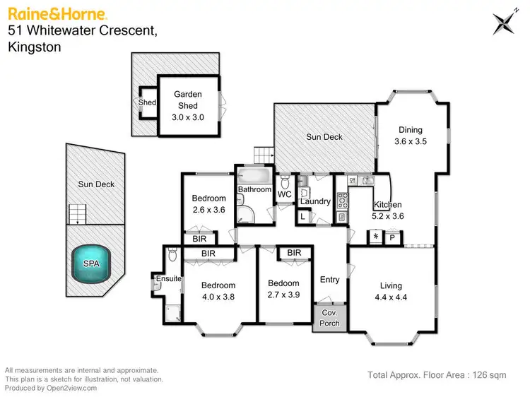 Floorplan of Homely house listing, 51 Whitewater Crescent, Kingston TAS 7050