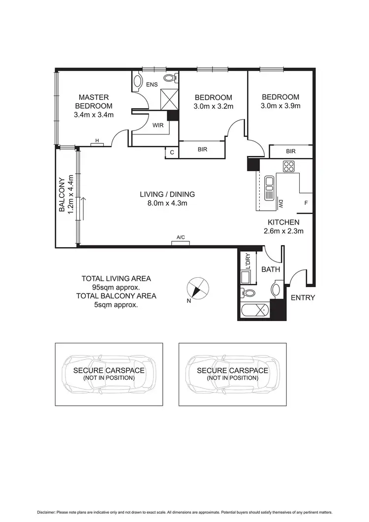 Floorplan of Homely apartment listing, 118/39 Dorcas Street, South Melbourne VIC 3205