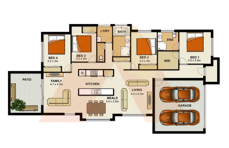 Floorplan of Homely house listing, 16 Corsair Circuit, Bray Park QLD 4500