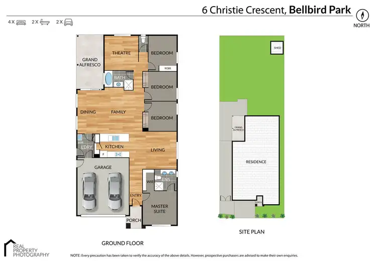 Floorplan of Homely house listing, 6 Christie Crescent, Bellbird Park QLD 4300