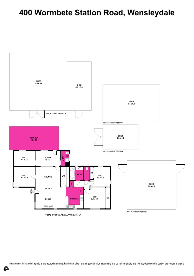 Floorplan of Homely house listing, 400 Wormbete Station Road, Wensleydale VIC 3241