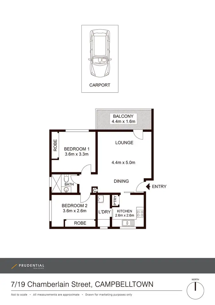Floorplan of Homely unit listing, 7/19 Chamberlain Street, Campbelltown NSW 2560