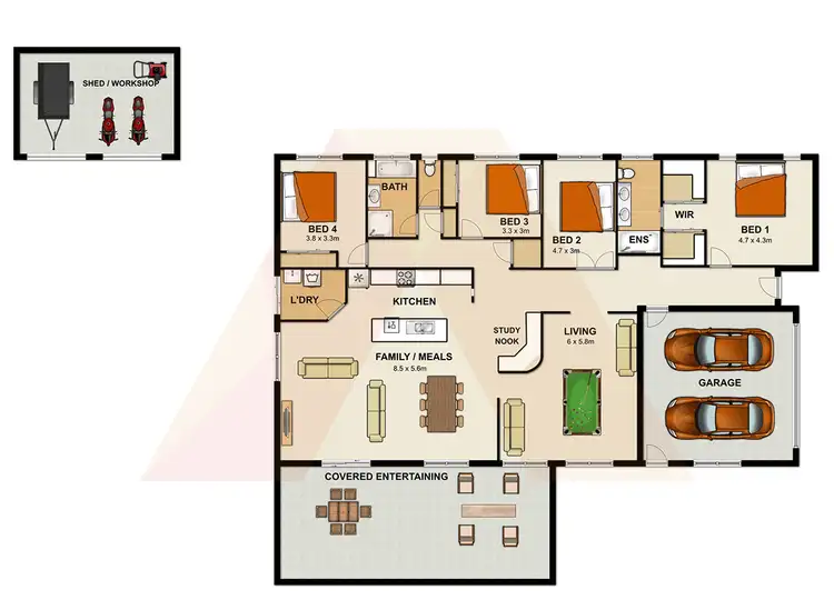 Floorplan of Homely house listing, 6 Highwood Court, Jimboomba QLD 4280