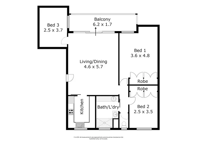 Floorplan of Homely apartment listing, 52/48 McMaster Street, Victoria Park WA 6100