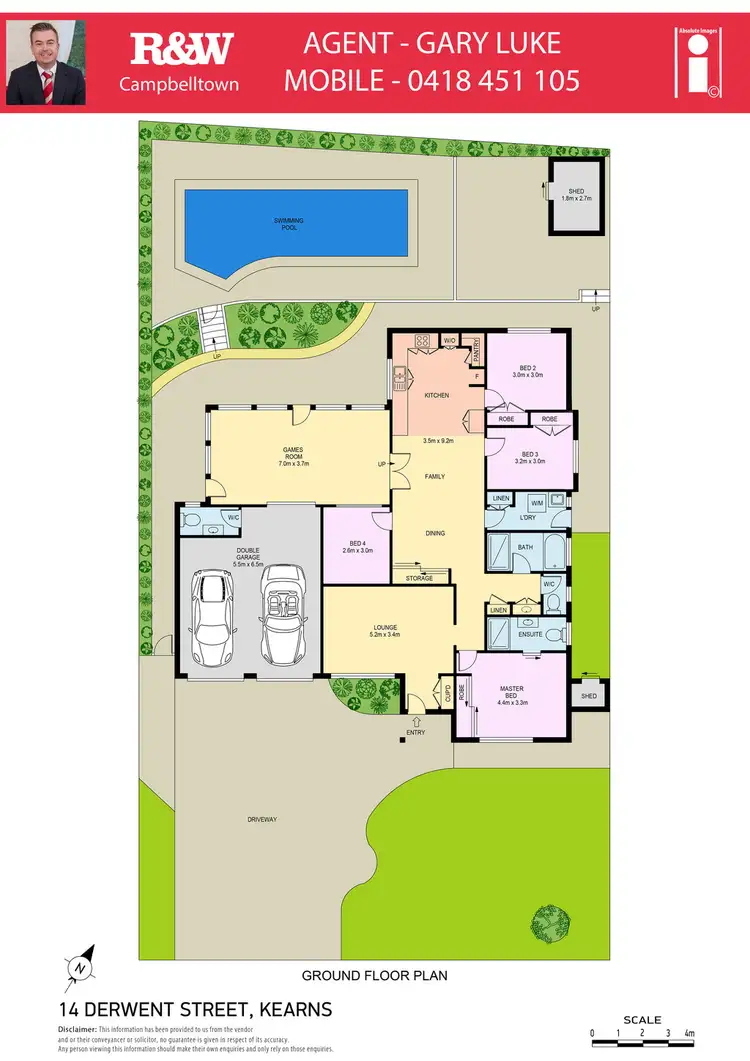 Floorplan of Homely house listing, 14 Derwent Place, Kearns NSW 2558