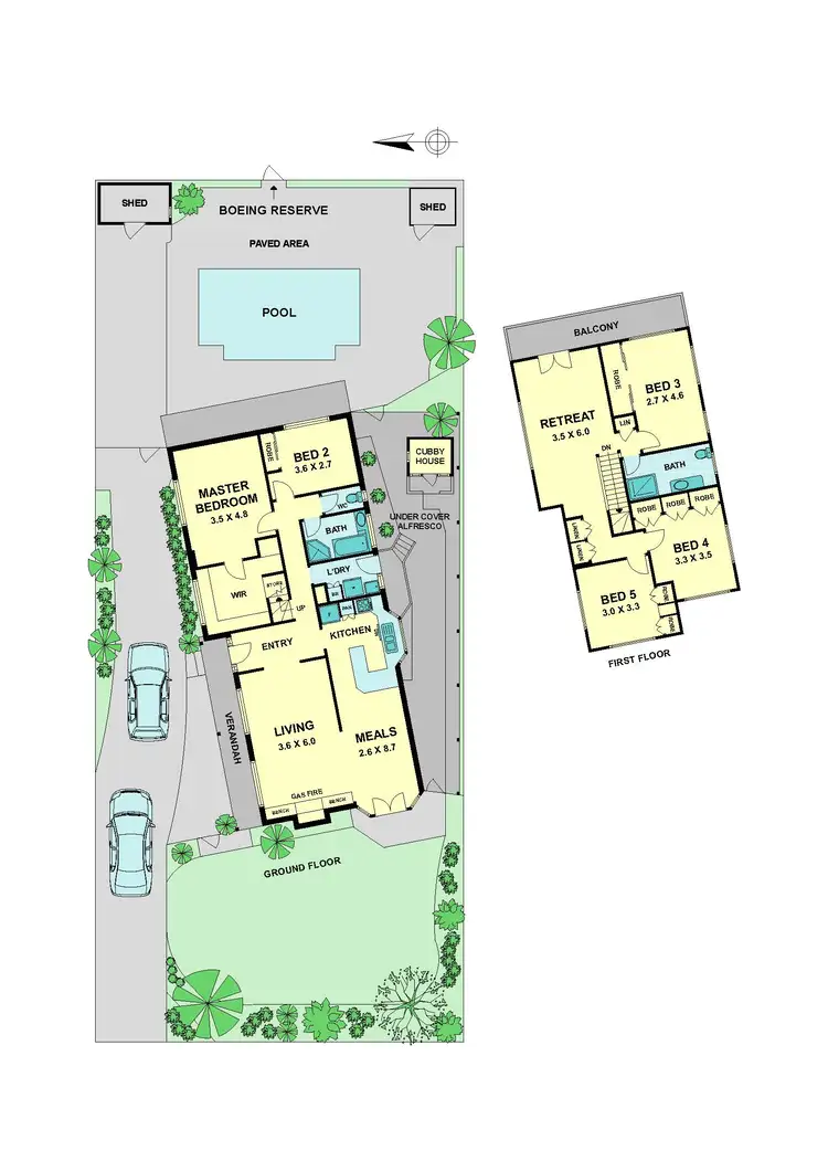 Floorplan of Homely house listing, 8 De Havilland Ave, Strathmore VIC 3041