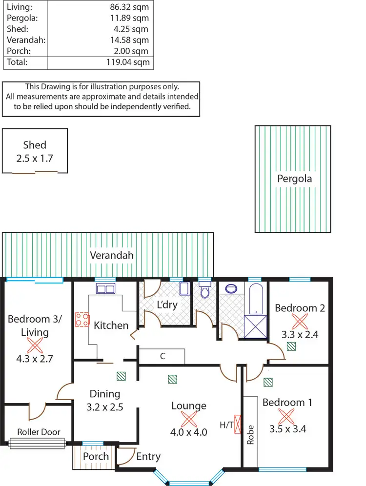 Floorplan of Homely house listing, Unit 2/24 Fenden Road, Salisbury SA 5108