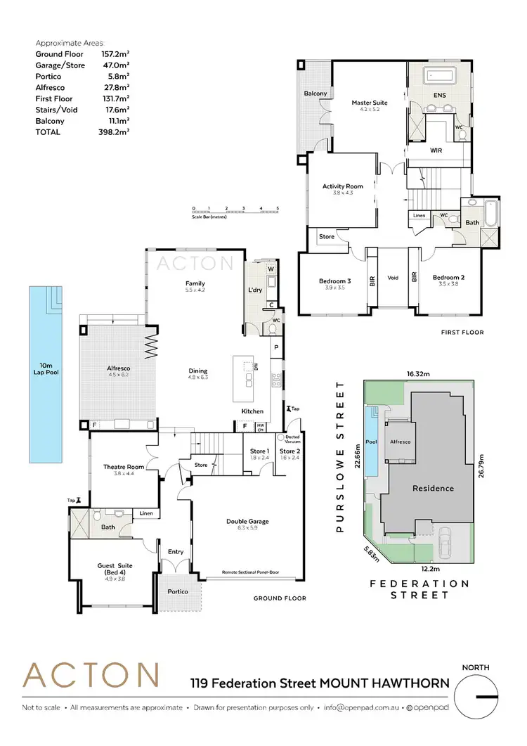 Floorplan of Homely house listing, 119 Federation Street, Mount Hawthorn WA 6016