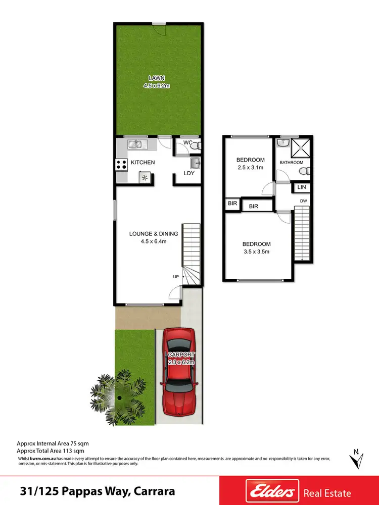 Floorplan of Homely house listing, 31/ 125 PAPPAS WAY, Nerang QLD 4211