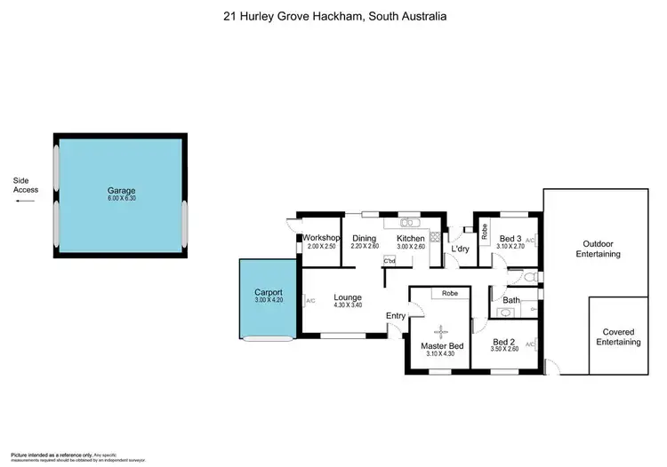Floorplan of Homely house listing, 21 Hurley Grove, Hackham SA 5163