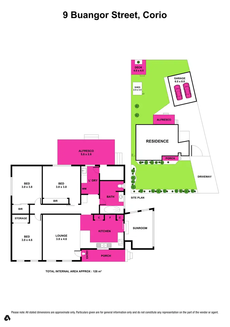 Floorplan of Homely house listing, 9 Buangor Street, Corio VIC 3214