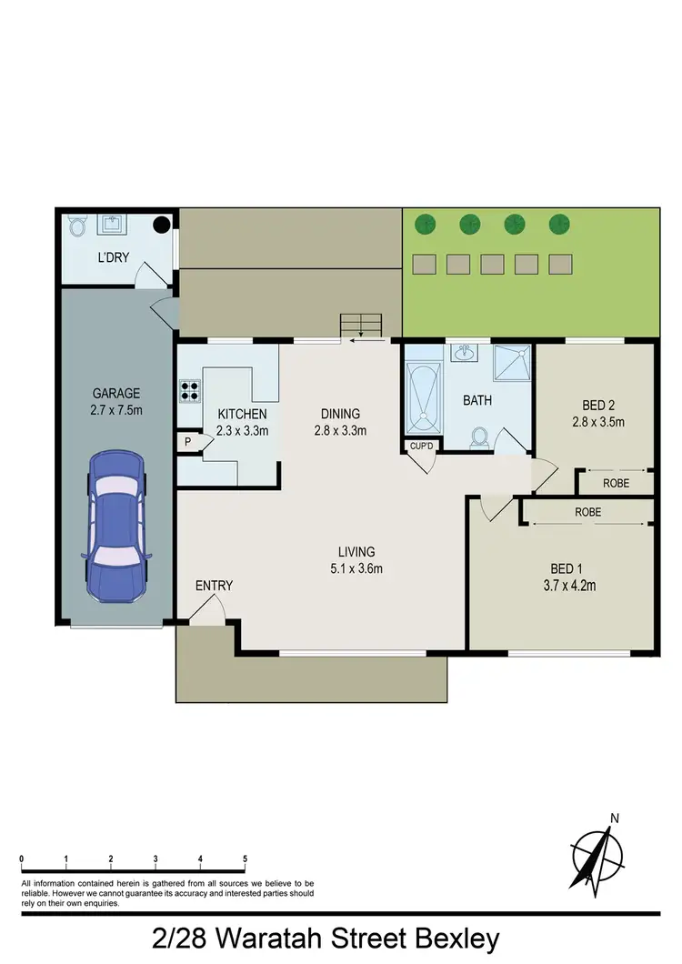 Floorplan of Homely villa listing, 2/28-30 Waratah Street, Bexley NSW 2207