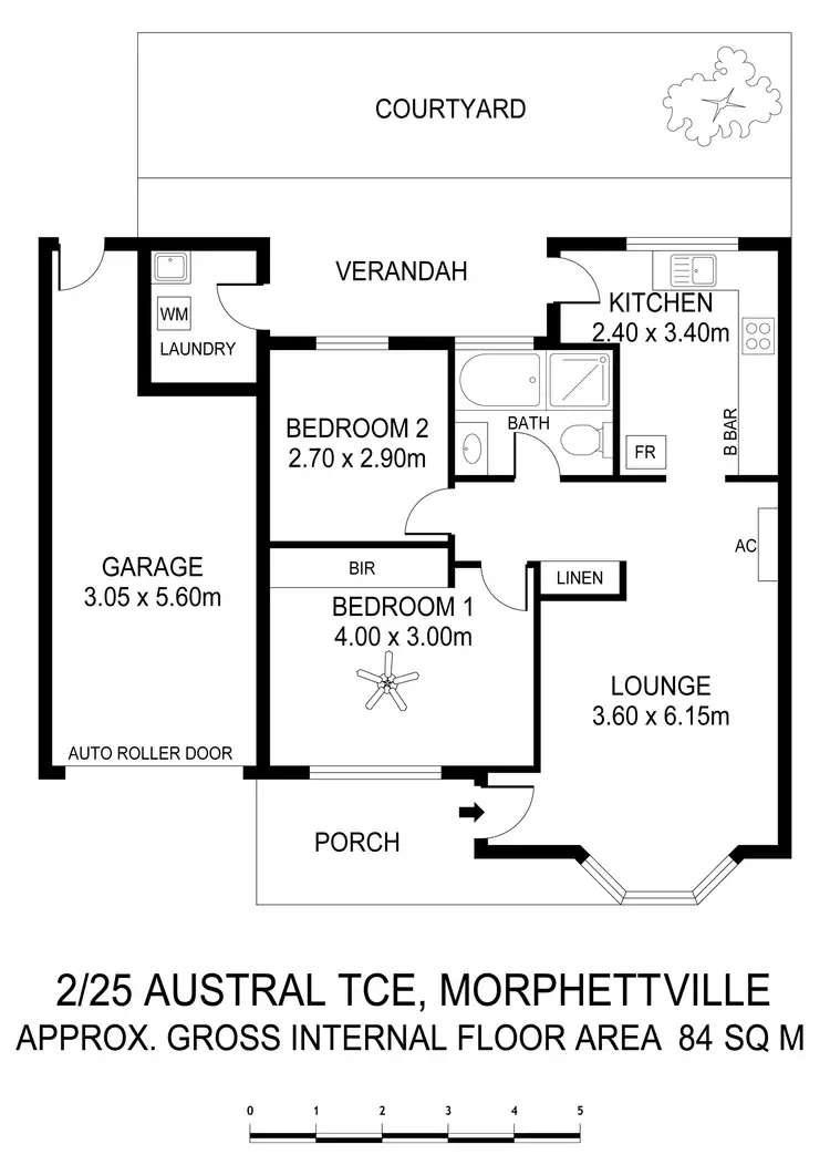 Floorplan of Homely unit listing, 2/25 Austral Terrace, Morphettville SA 5043
