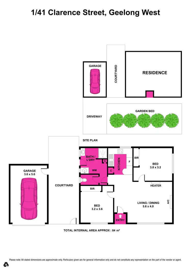 Floorplan of Homely unit listing, 1/41 Clarence Street, Geelong West VIC 3218