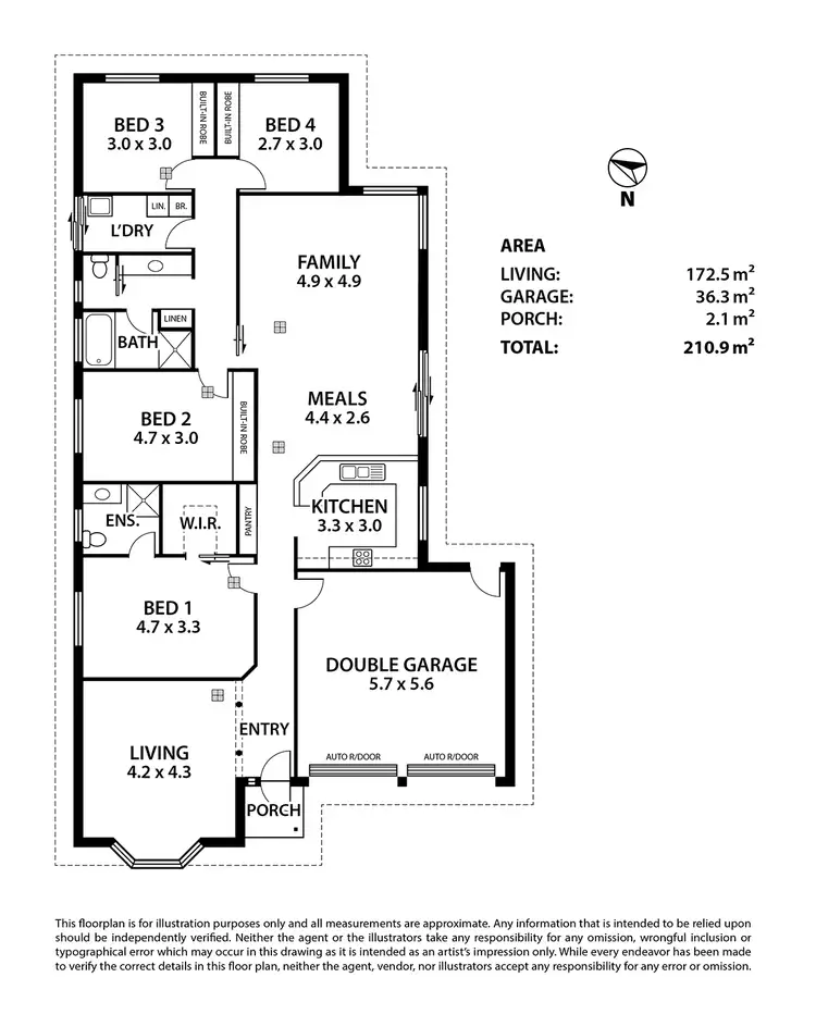 Floorplan of Homely house listing, 58 Strathmont Drive, Strathalbyn SA 5255