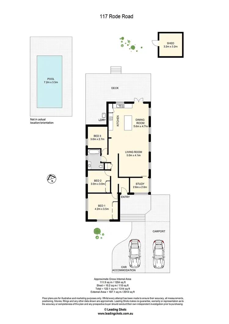 Floorplan of Homely house listing, 117 Rode Road, Wavell Heights QLD 4012