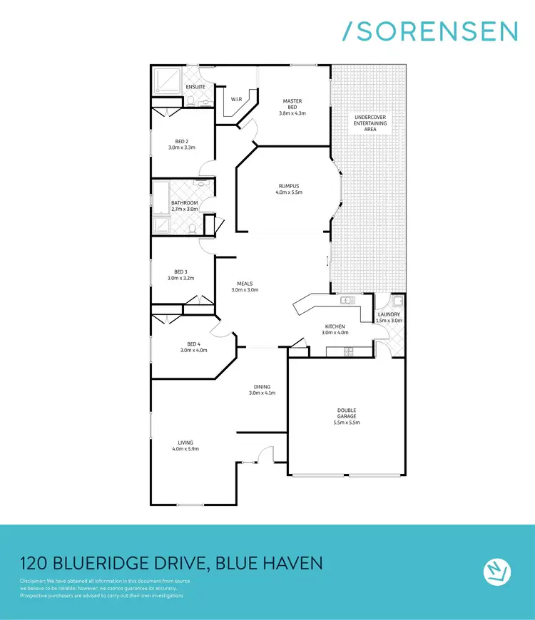 Floorplan of Homely house listing, 120 Blueridge Drive, Blue Haven NSW 2262