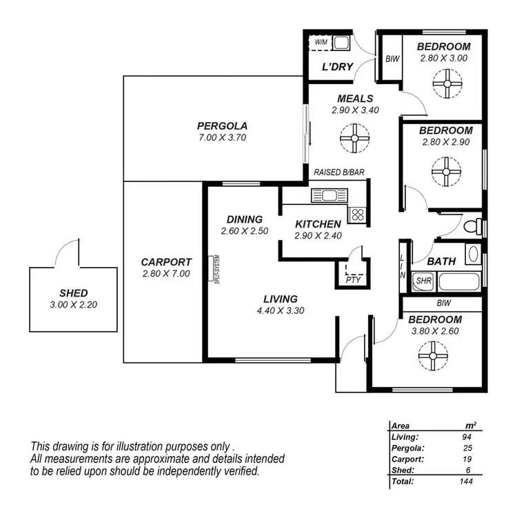 Floorplan of Homely house listing, 24 Lorne Crescent, Huntfield Heights SA 5163