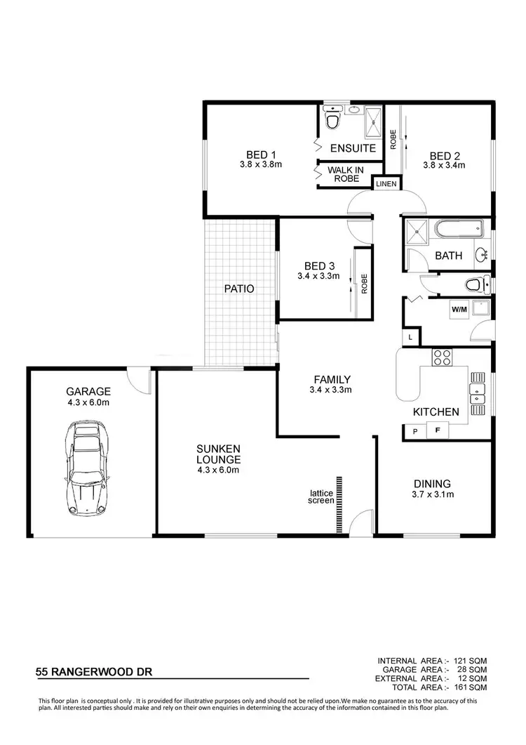 Floorplan of Homely house listing, 55 Rangewood Drive, Rangewood QLD 4817