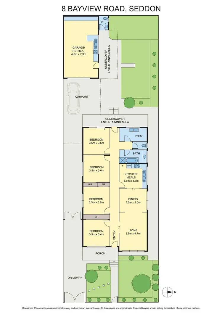 Floorplan of Homely house listing, 8 Bayview Road, Seddon VIC 3011