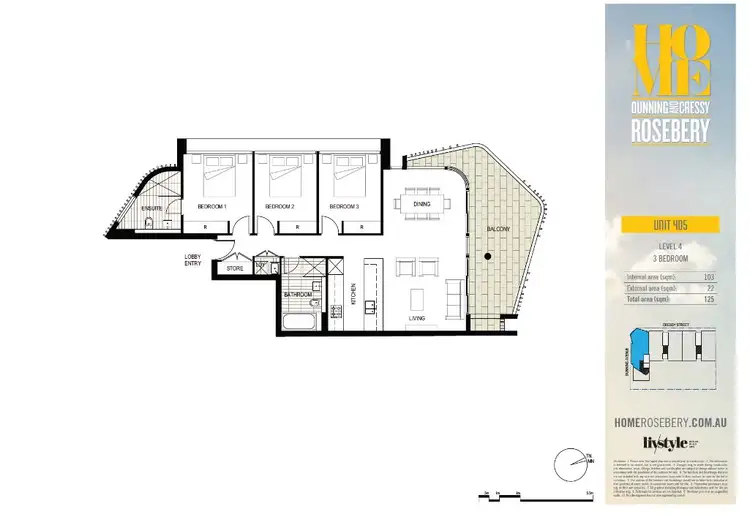 Floorplan of Homely apartment listing, 307/29-31 Dunning Avenue, Rosebery NSW 2018