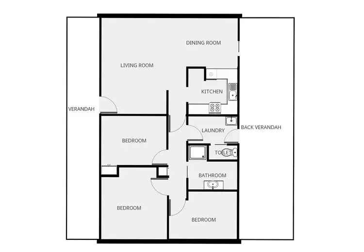 Floorplan of Homely house listing, 352 Paschendale Avenue, Merbein VIC 3505